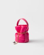 Prada Petit Sac Noir mini Re-Nylon and nappa leather bucket bag - Image 4